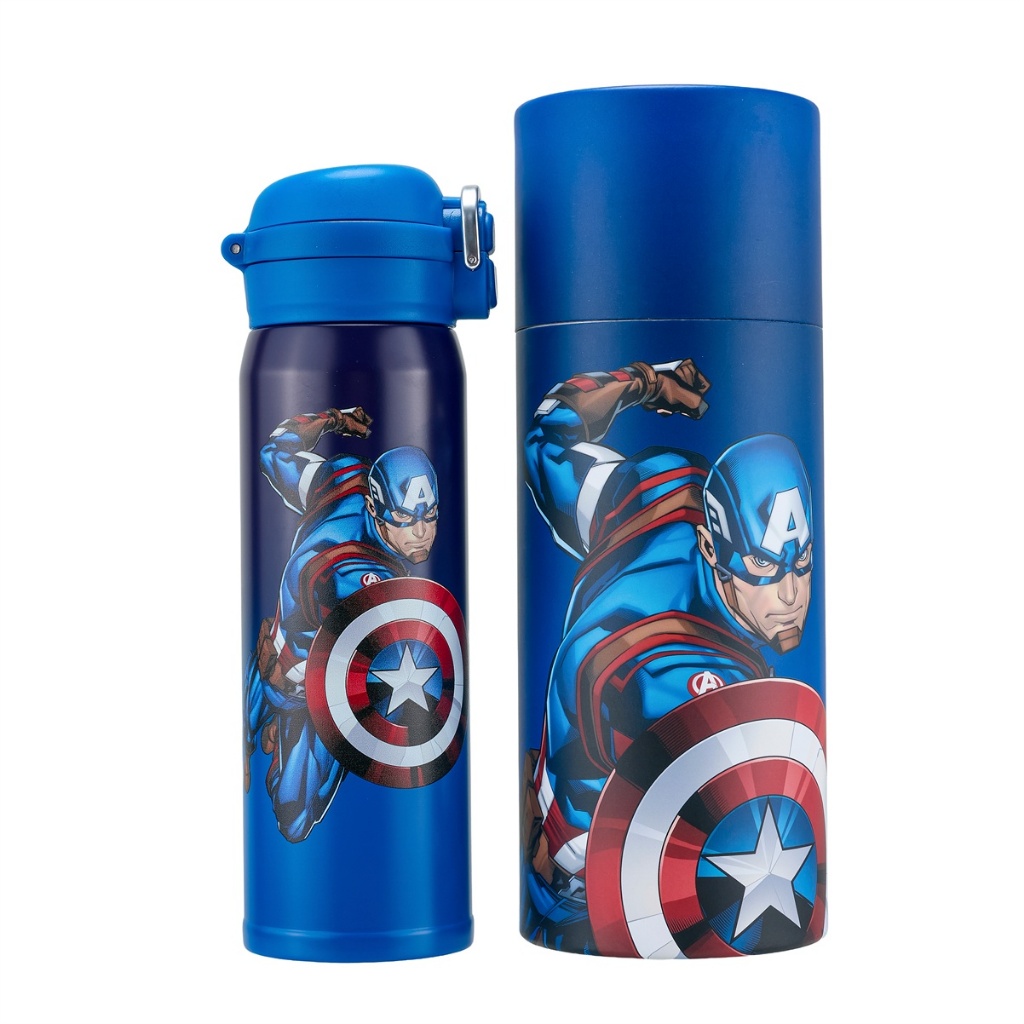 Garrafa Água Térmica Squeeze Capitão América 480ml Resistente Escola Passeio Marvel em Oferta na Shopee