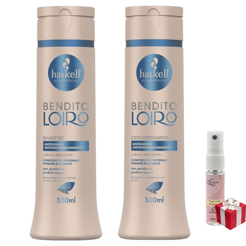 Kit Haskell Bendito Loiro Shampoo 300ML  + 1 Condicionador 300ML