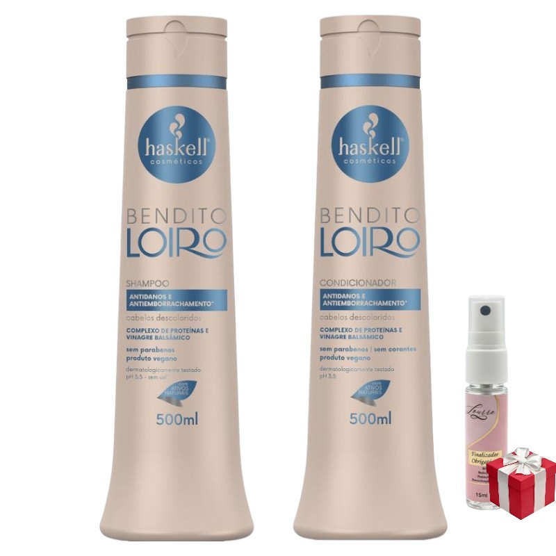 Kit Haskell Bendito Loiro Shampoo 500ML  + 1 Condicionador 500ML
