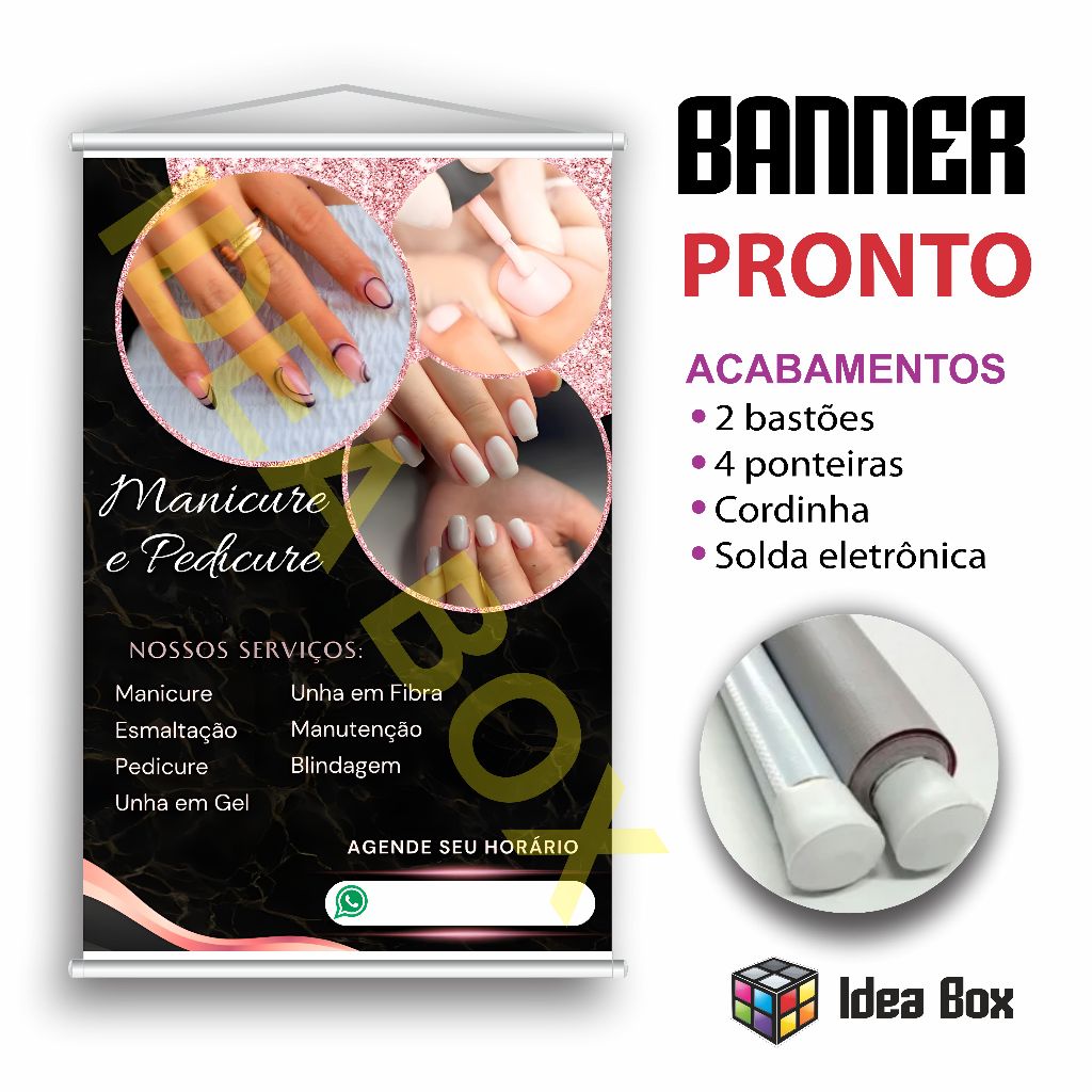 Banner MANICURE E PEDICURE Super Promoção (cod 252) em Oferta na Shopee