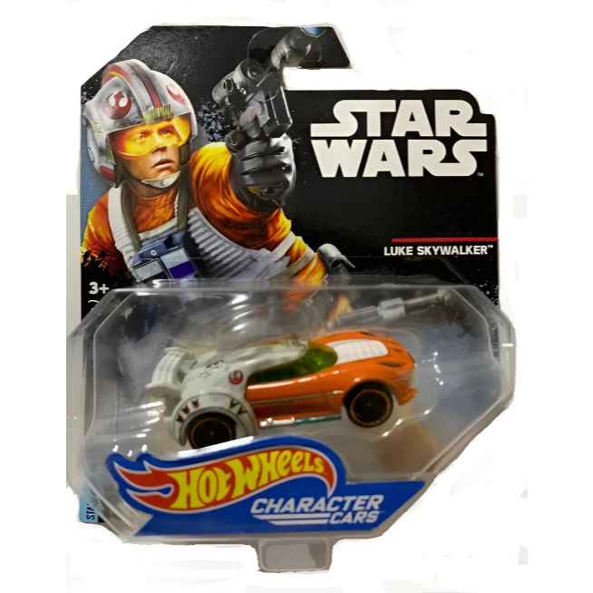 Hot Wheels Star Wars Luke Skywalker Characters Cars Lacrado Laranja
