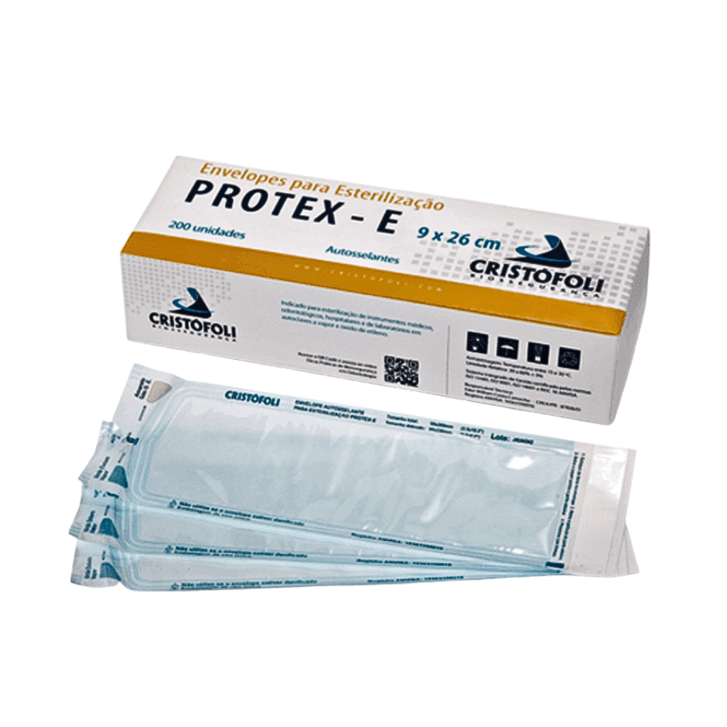 200 Envelopes para Esterilizacao 9x26cm Protex-e em Oferta na Shopee