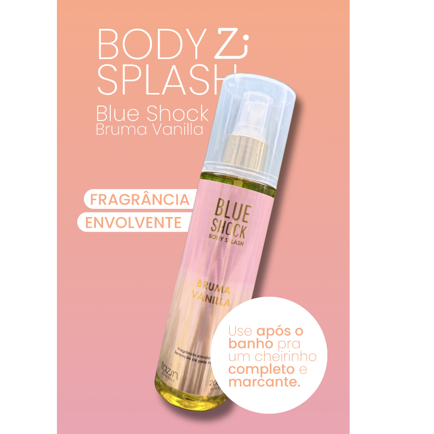 Body Splash Bruma Vanilla  Fresh & Glow Body Splash - Aroma perfumado Tazin Cosméticos