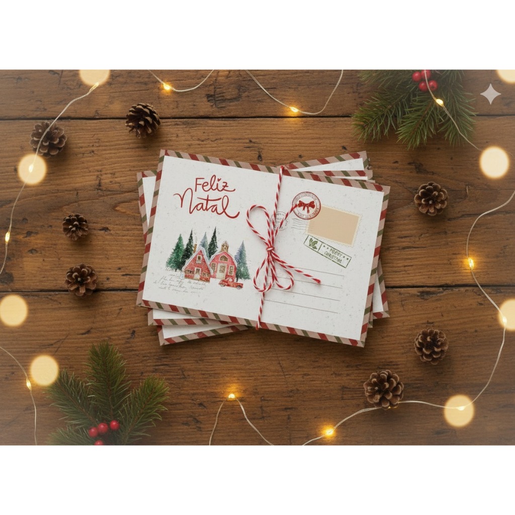 Cartão Postal de Natal 10 x15 (aprox.)Natalino