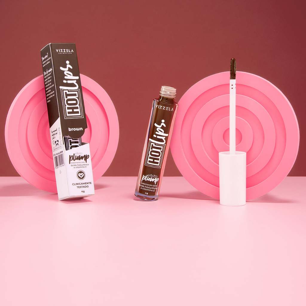 Imagem Gloss Hot Lips Efeito Plump Volume Antioxidante Hidratante Vegano Original Vizzela