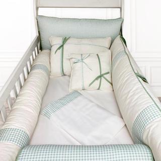 Kit Berço Padrão Americano 8 Peças Linho/Percal 200 Fios Menina Menino em Oferta na Shopee