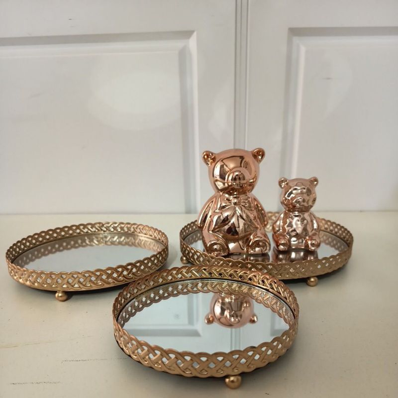 Bandejas importadas modelo luxo kits festa mesa decoração casa