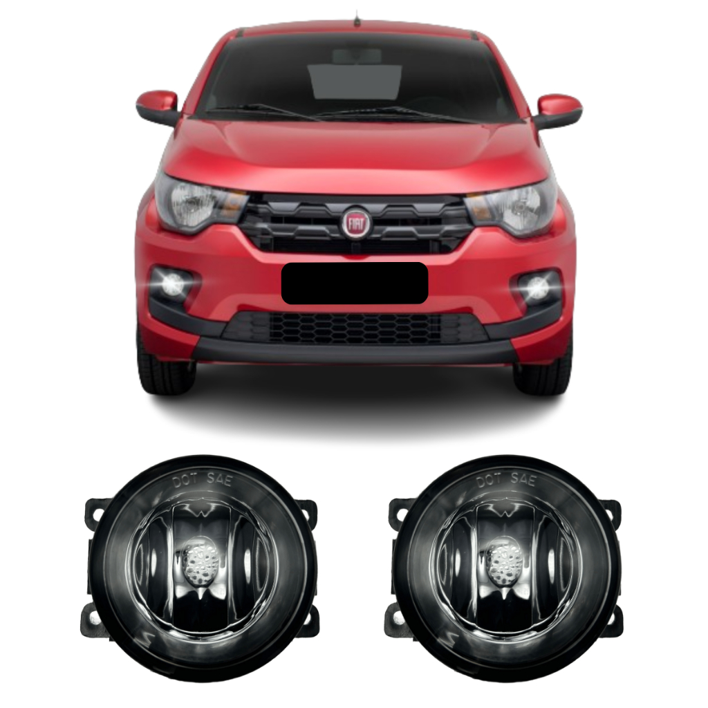 Par Farol de Milha Fiat Mobi 2016 a 2023 Vidro em Oferta na Shopee