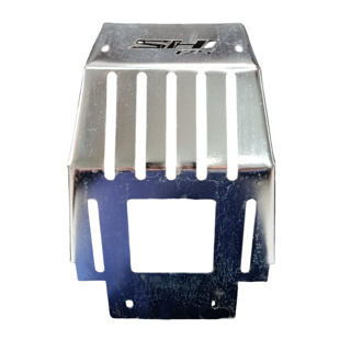 Protetor De Cárter Shi175 Efi Shineray (Cromado e Preto) em Oferta na Shopee