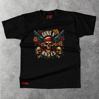 Camisa Masculina Algodão Banda de Rock GUNS N ROSES ROLLING STONES METALICA LED ZEPPELIN MOTORHEAD em Oferta na Shopee