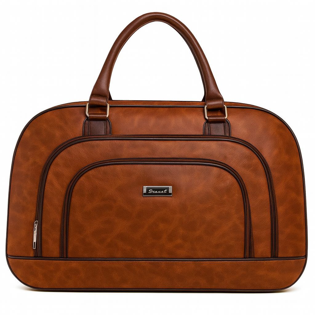 Grande Mala de Viagem Impermeável em Couro Sintético Ideal para Longas Aventuras em Oferta na Shopee