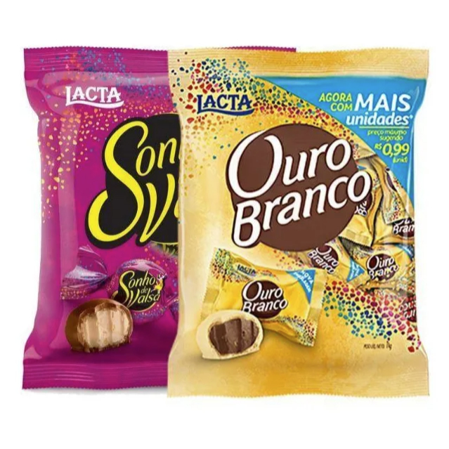 Chocolate Ouro Branco Pacote 1Kg - Sonho de Valsa Pacote 1kg