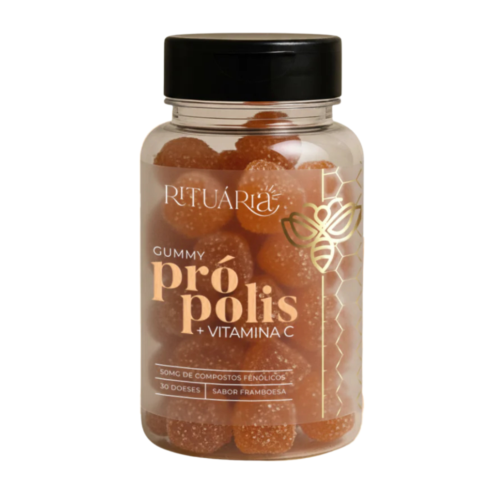 Suplemento  Gomas Própolis Vitamina C Rituária Imunidade 30 dias