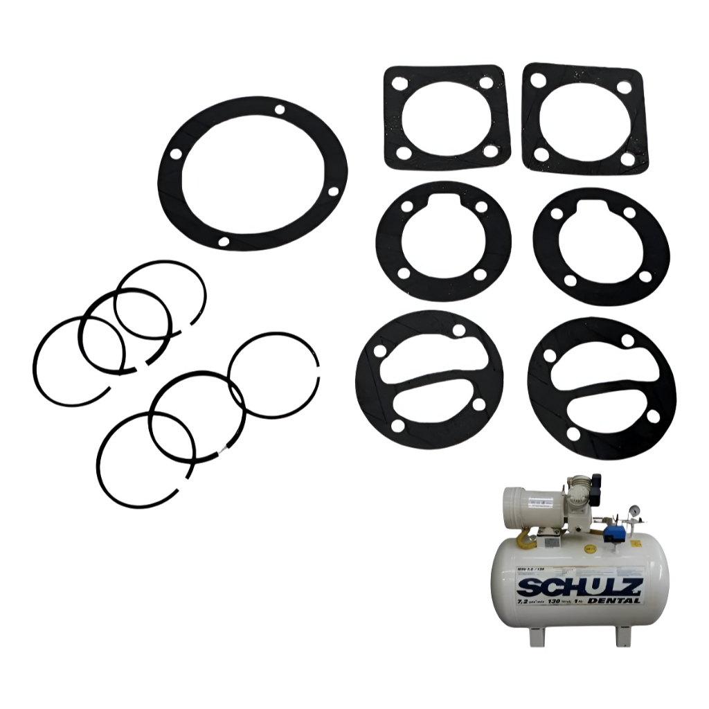 Kit De Junta + Jogo De Anéis Msv 7,2 Compressor Schulz