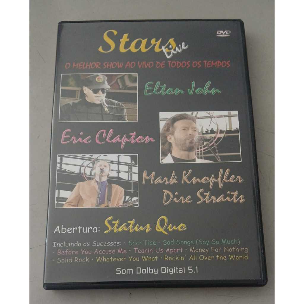 DVD - Stars Live: Elton John, Eric Clapton, Mark Knopfler