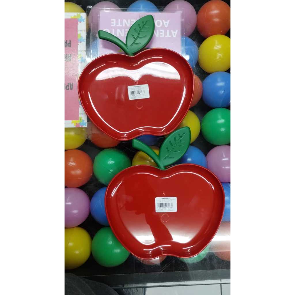 Kit 2 Bandejas Petisqueira Maçã Vermelha Branca de Neve em Oferta na Shopee