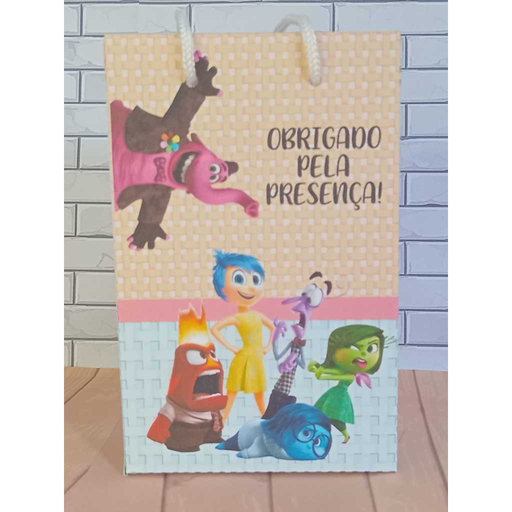 Sacolinha Surpresa Personalizada Lembrancinha Divertidamente PEGUE E MONTE