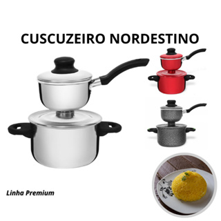 Cuscuzeiro Individual Nordestino e Cozi Vapor Paulista Alumínio - ALUMIC em Oferta na Shopee
