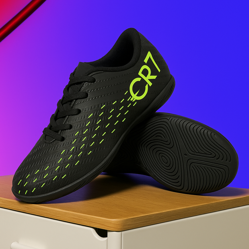 Chuteira Futsal Infantil Cr7 Leve E Resistente Reforçado 007