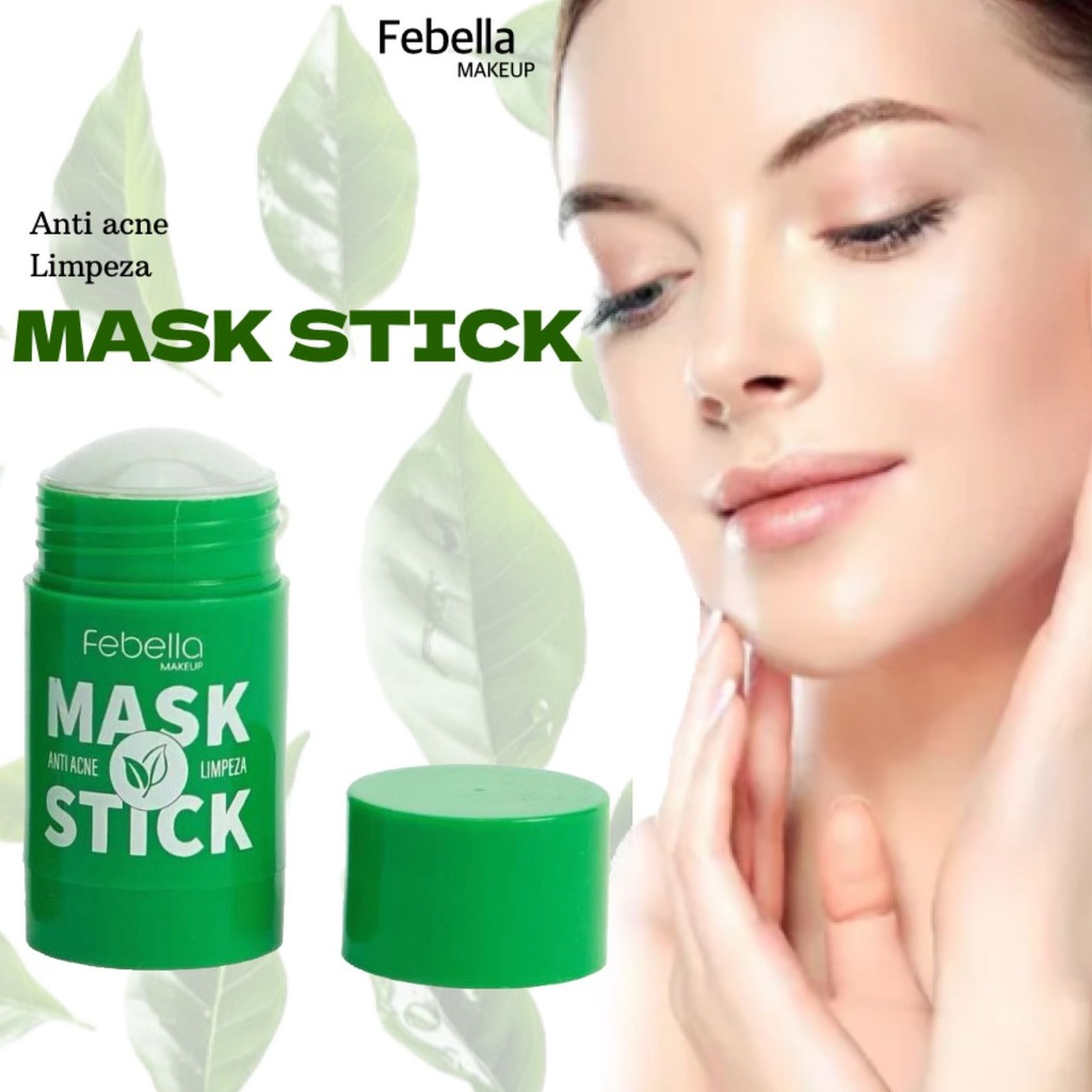 GREEN MASK STICK Original FEBELLA MAKUP Brasil Máscara Verde Cravos Cravo
