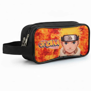 Estojo Escolar Infantil Naruto Com Dois Repartimentos em Oferta na Shopee