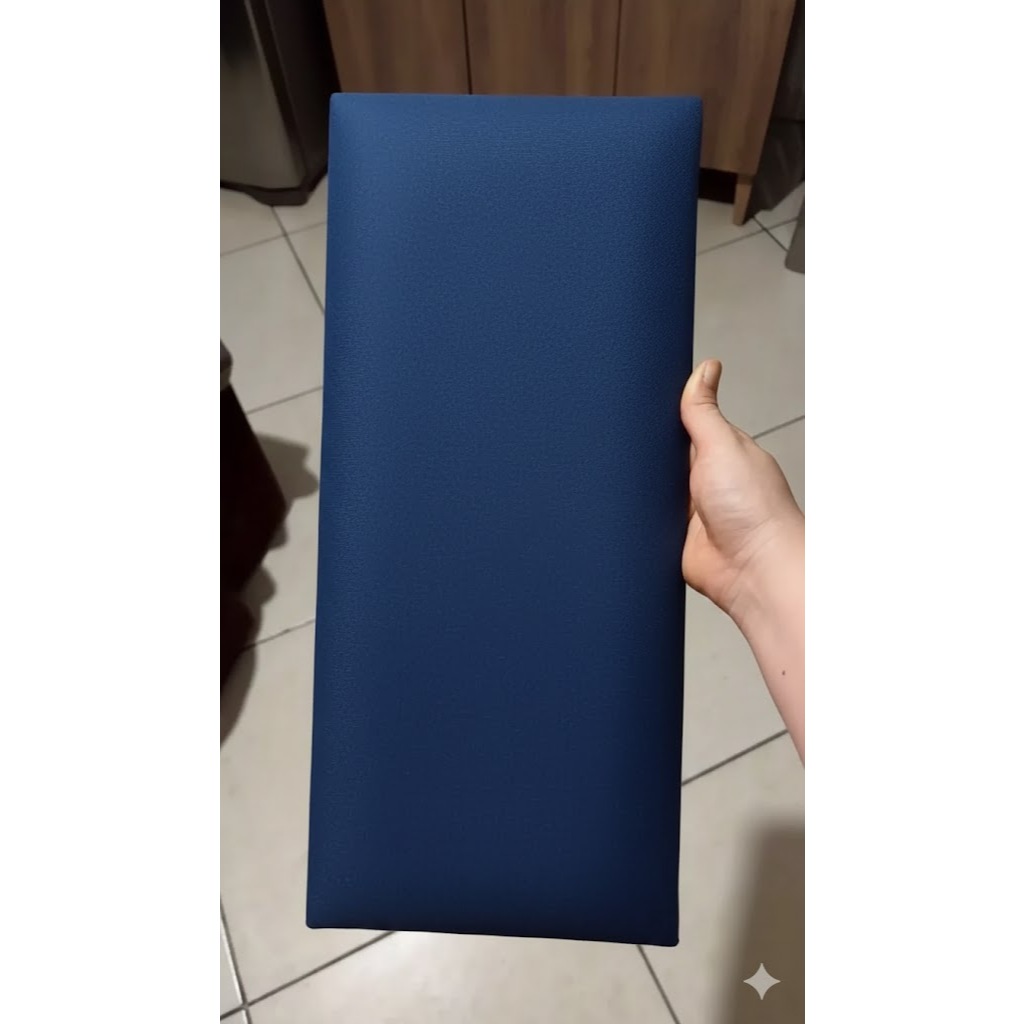 Cabeceira Suede Painel Estofado Fixação na Parede Módulo para Cama Box 54x20 ENVIO IMEDIATO