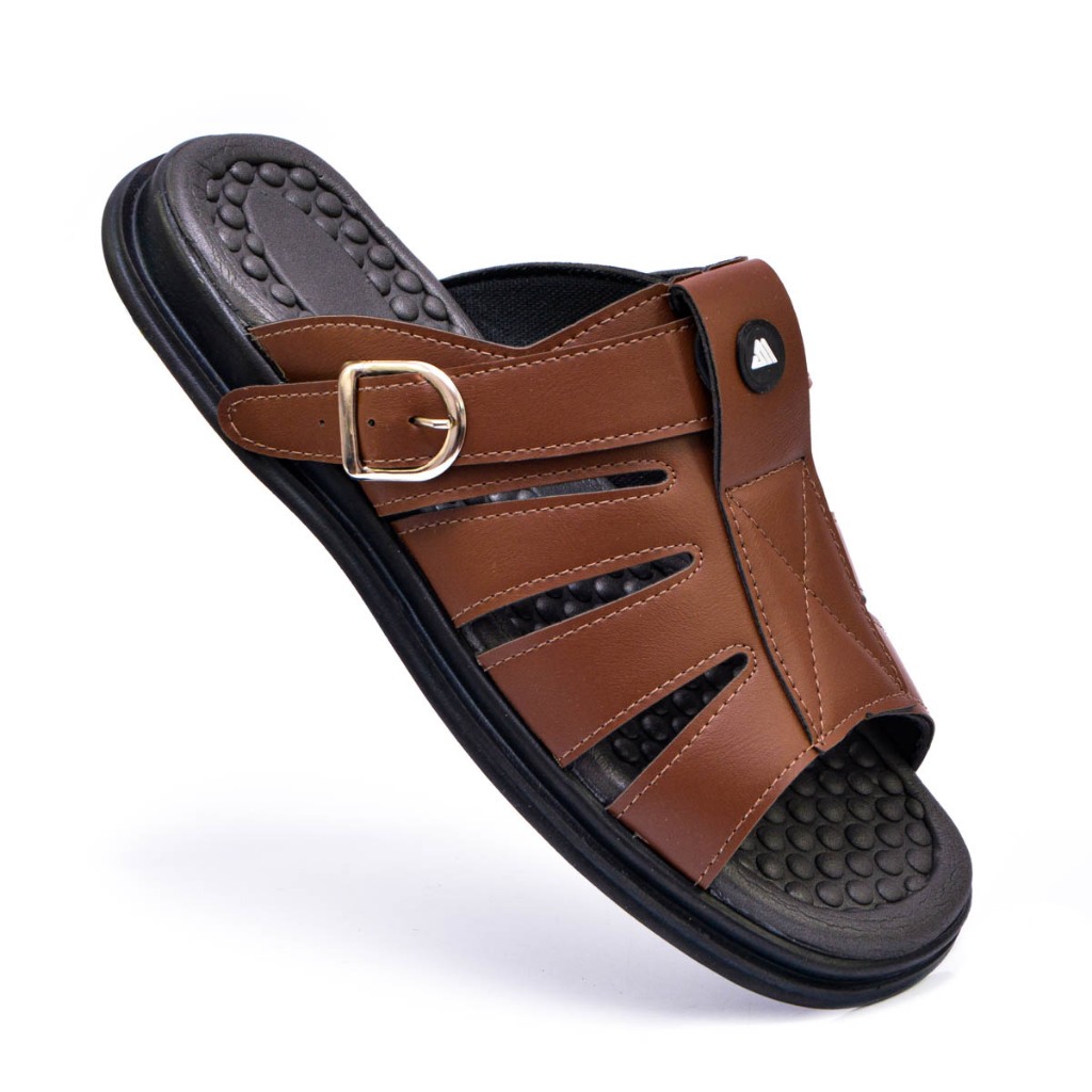 Chinela Ortopédica Masculina Sandalia Antistress Anatomica de Couro Sintetico Confortável Promoção