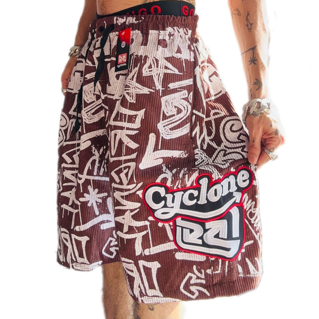 Bermuda Da Cyclone Veludo Mandrake New