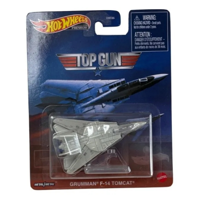 Hot Wheels Top Gun Grumman F-14 Tomcat Cinza