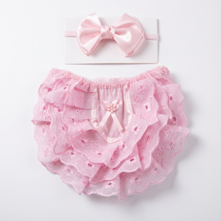 Calcinha Infantil Menina Renda Babado Bunda Rica Super Macia + Laço em Oferta na Shopee