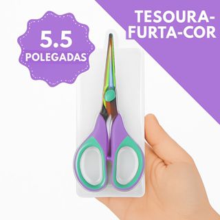 Tesoura Profissional Furta-Cor 5.5 Polegadas Corte Afiado Para Artesanato, Papelaria e Costura - SH em Oferta na Shopee