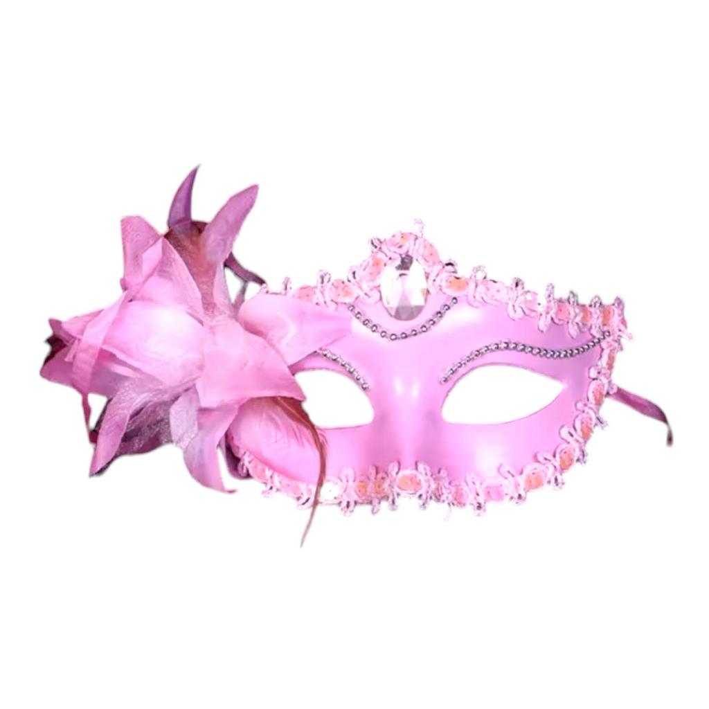 Máscara adereço  festa carnaval em renda pedrarias estruturada com flor e sem flor, preta, dourada ,rosa, Pink, prateada