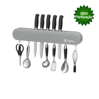 Suporte Para Armazenamento De Facas Ganchos Talheres Utensílios De Cozinha