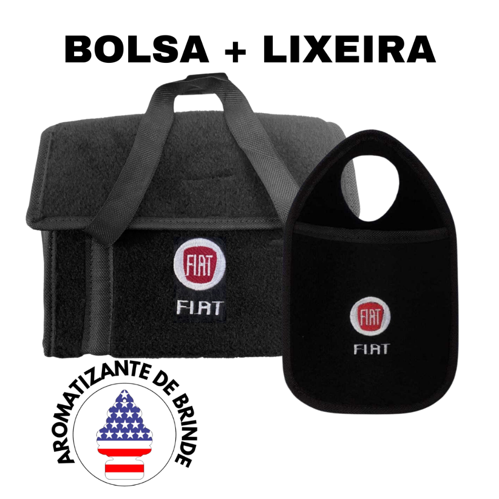 Kit Organização Automotiva: Bolsa de Ferramentas + Lixeira Premium (Com Aromatizante Grátis) Fiat em Oferta na Shopee