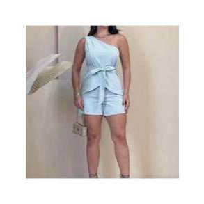 conjunto alfaiataria short e blusa laco