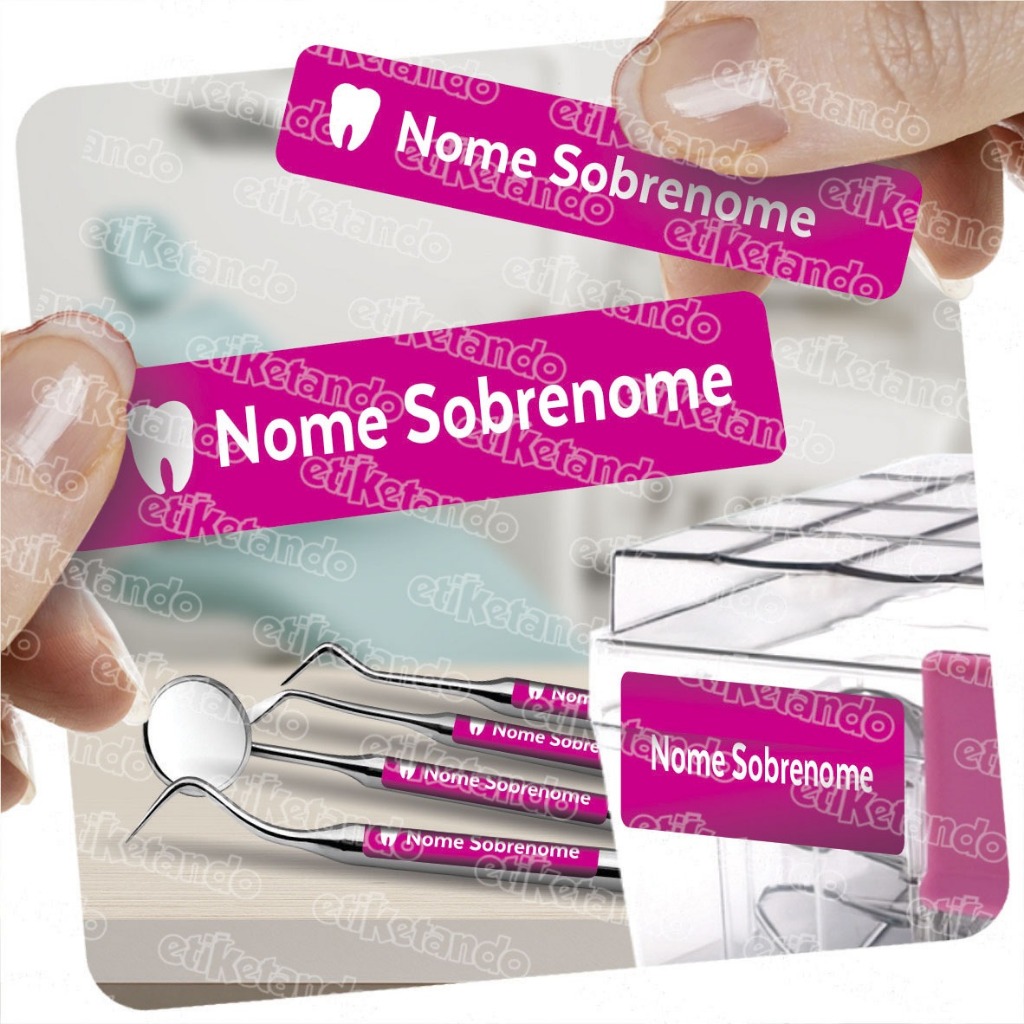 ✅ KIT ETIQUETA INSTRUMENTAL 🌟 AUTOCLAVÁVEL 🔥 70un • TAM. VARIADOS 📐 ODONTOLOGIA, ÁREA DA SAÚDE