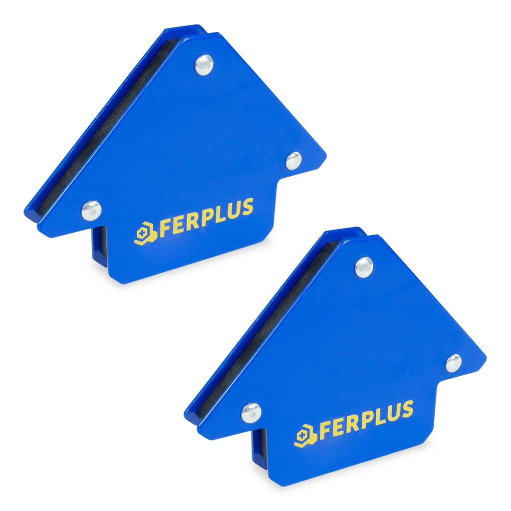 Kit 2 Esquadro Magnético De Solda 12kg Para Soldador Serralheiro