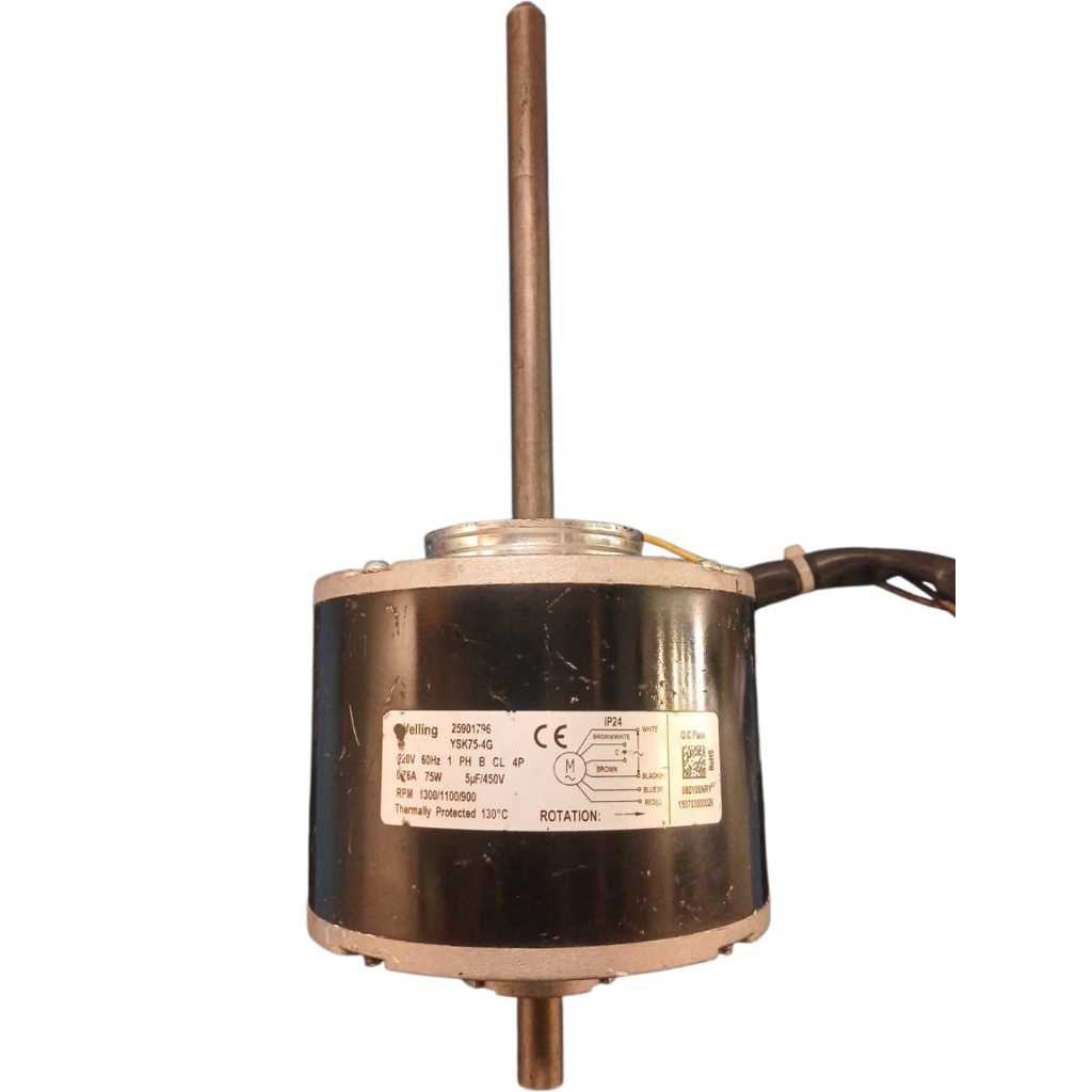 Motor Ventilador da Evaporadora Piso Teto Springer 36000 BTUS YSK75-4G 25901796 42XQI36C5 Original