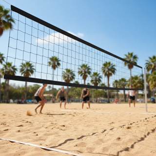 Rede de Volei 9,5 metros Amadora 2 Faixas com Proteção UV Ideal para Quadras de Volei e Futevolei em Oferta na Shopee