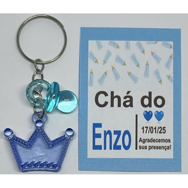 20 Lembrancinha de Aniversário/Chá de rifa/Chá de fraldas/Nascimento/Maternidade/Chá revelação/Chaveiro de acrílico