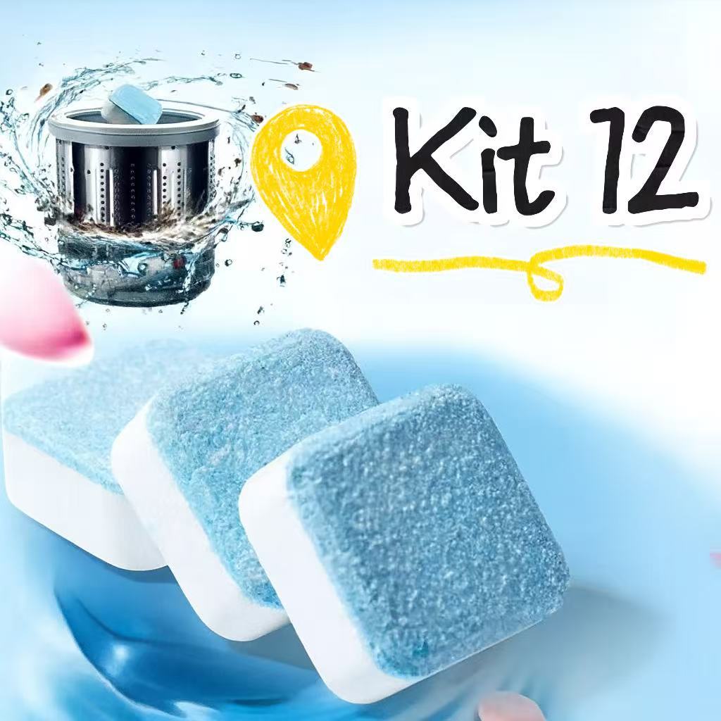 Pastilhas para Limpeza de Máquinas de Lavar Roupas Comprimido Efervescente Sólido Multifuncional para Remover Manchas em Oferta na Shopee