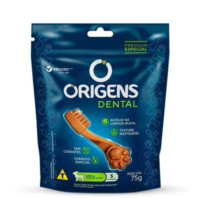 Origens Dental – Cães Pequeno Porte • Auxilia no Controle do Tártaro • Saúde Oral Petisco Funcional