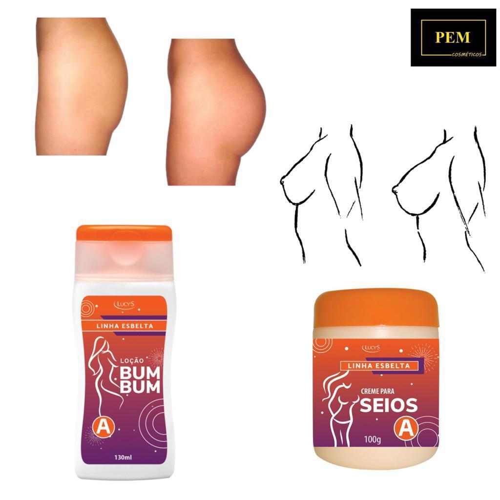 Creme Aumenta Seio e Bumbum 2 Produtos