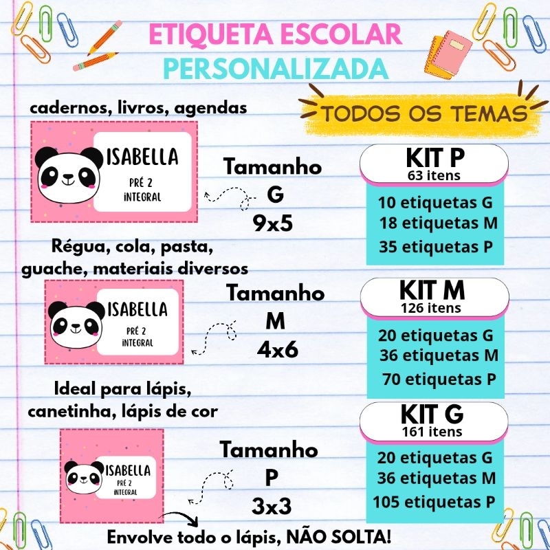 Etiqueta Infantil para Lápis: Onde Comprar | BuscaProdutos