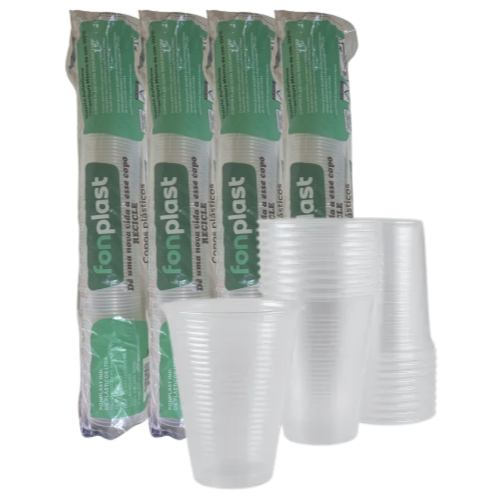 Caixa de Copo Descartável Cristal 180ml – Fonplast | Alta Qualidade | 100 200 300 ou 400 Unidades em Oferta na Shopee