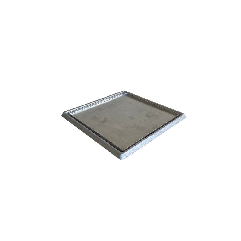 Tampa Oculta Invisivel Cola Piso10x10cm  caixa luz piscina caixa inspeção alumínio