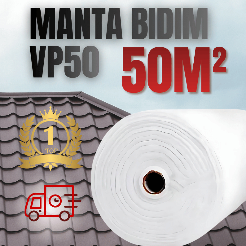 Manta Bidim 50m Para Manta Líquida Telhado Laje Reforço Contra Trincas Infiltração Goteiras Chuva em Oferta na Shopee