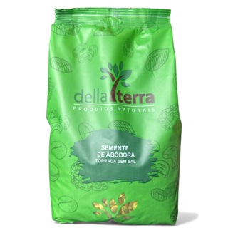 Semente de Abóbora Sem Casca Torrada Com Sal  500g - Della Terra em Oferta na Shopee