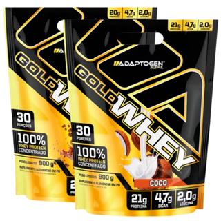 KIT 2 GOLD WHEY 100% REFIL (21g de proteina) - ADAPTOGEN em Oferta na Shopee