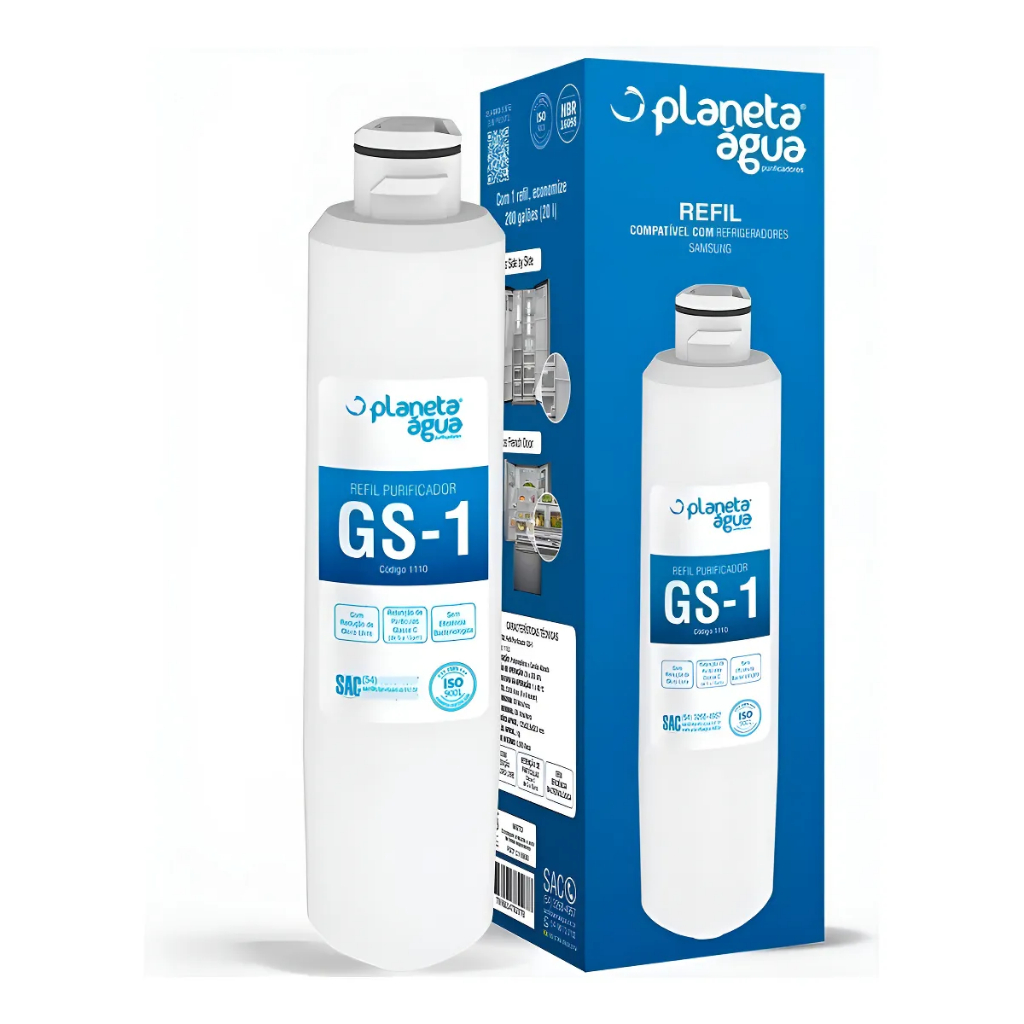Refil Filtro de Água Gs-1 Geladeira Samsung 1110 Original